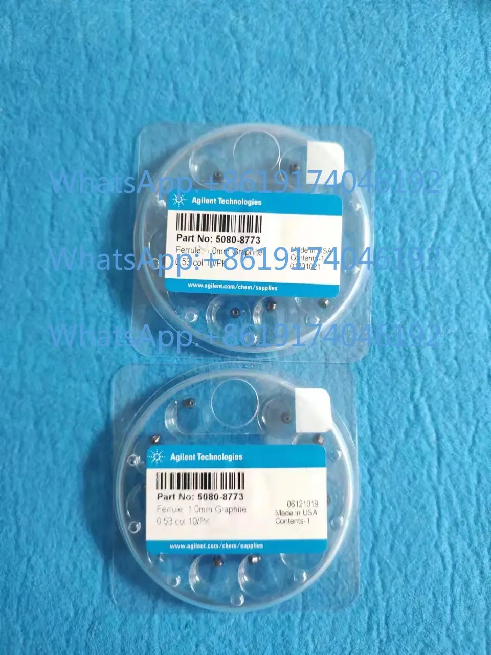 Gas phase GC injection port pressure ring 5080-8853, 8773,500-2114, 5181-3323