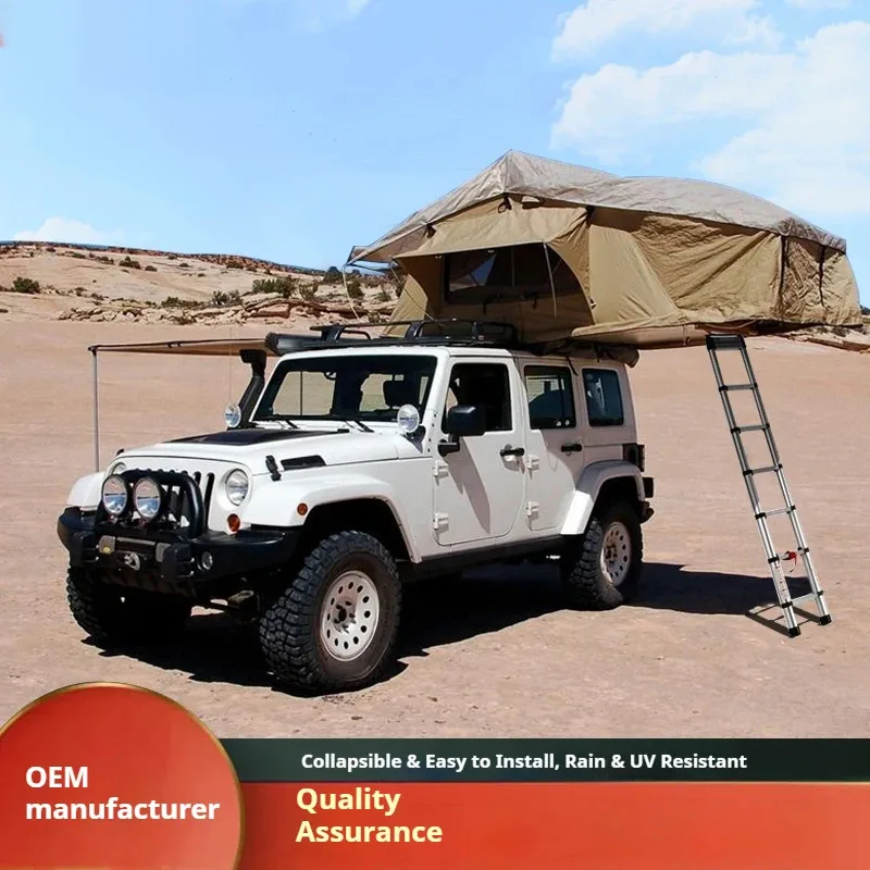 

Eagle Long Soft Top Waterproof Four-Season Outdoor Camping Car Roof Quick Open Tent with Ox Fabric