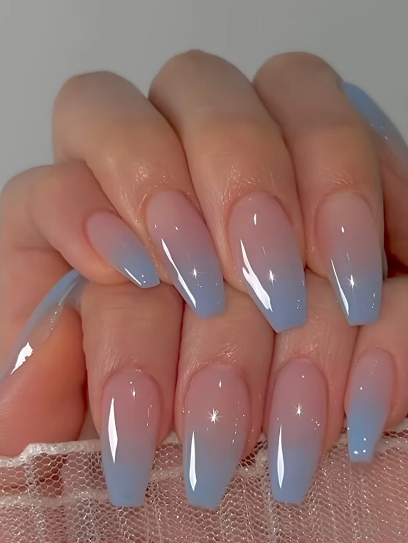ARTAUG 24 Stück glänzende rosa Nägel zum Aufdrücken, mittelgroß, quadratisch, künstlicher Nagel, eleganter Stil, künstlicher Nagel, vollständige Abdeckung, künstlicher Nagel für stilvolle Frauen – Detail 19