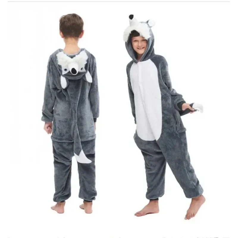 بيجامات ذئب كيغورومي ، ملابس نوم للكبار ، زي تنكري للحيوانات ، ملابس هالوين ، ملابس عيد الميلاد ، الشتاء