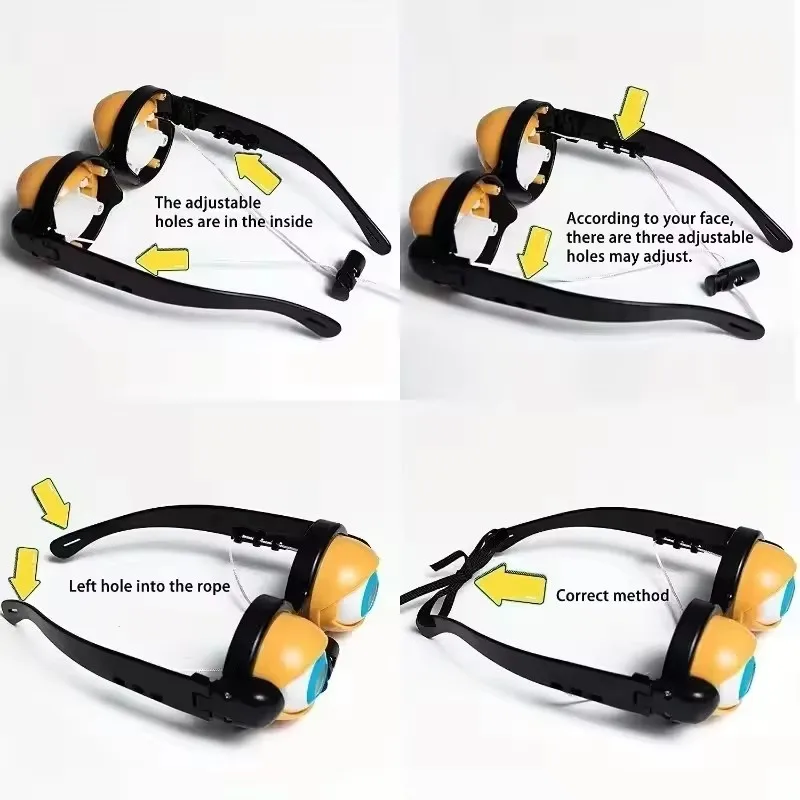 Funny Big Eye Glasses Crazy Blink Props - Adult Kids Party Accessories for Christmas Halloween Carnival Cosplay Gag Toy ﻿