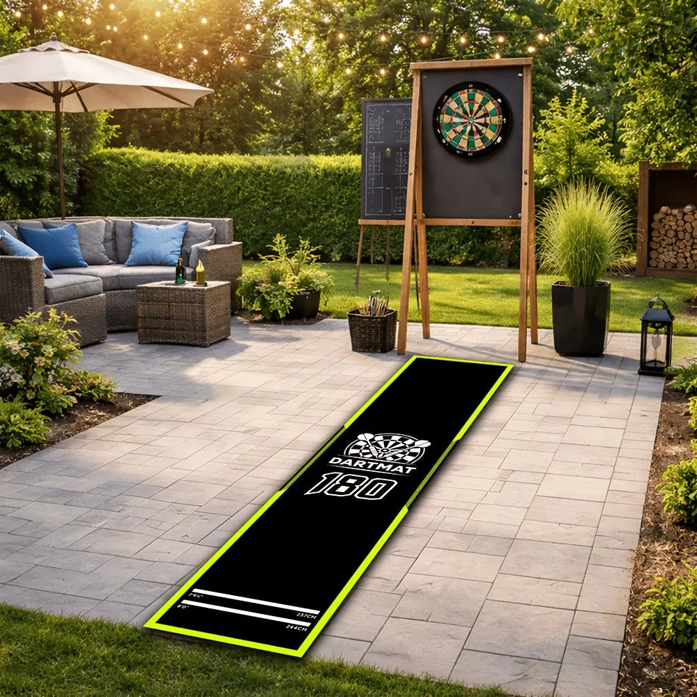VIKAMA Professional Dart Training Mat with Throw Line Carpet, Dart Enthusiast Gift, Bar Game Room Home Decor