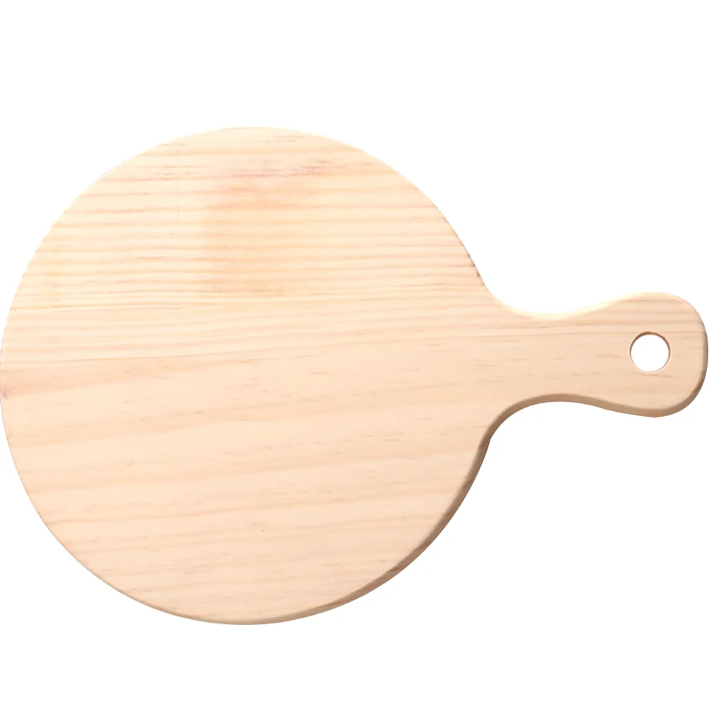 Breadboard Pizza Round Cheese Service Banquet Tray Wood Paddle Snack Serving Multipurpose Food