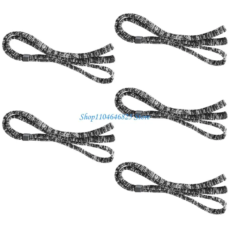 

5Pcs Nylons Eyeglass Lanyard Adjustable Eyeglasses Strap Spectacles Cord Retainer Lanyard For Running Biking Daily Use