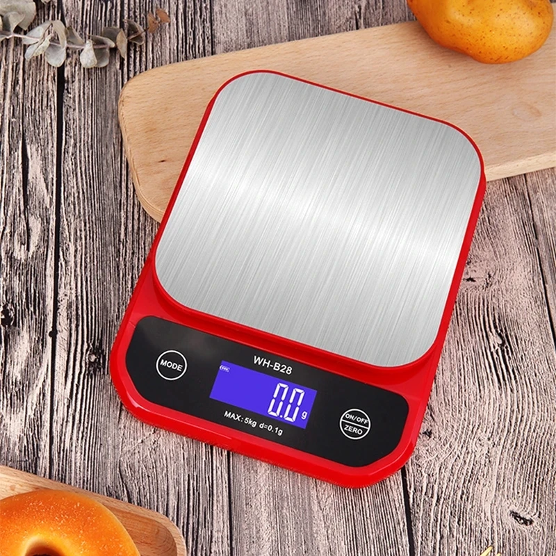 Bilancia da cucina digitale ricaricabile 10kg/1g 5kg/0.1g bilancia elettronica per pesatura in acciaio inossidabile cottura di bilance per alimenti