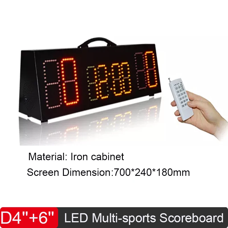 

New Arrival 4.0'' Portable Led Basketball Electronic Scoreboard Handball Mini Basketball Scoreboard Led Multi-sports Scoreboard