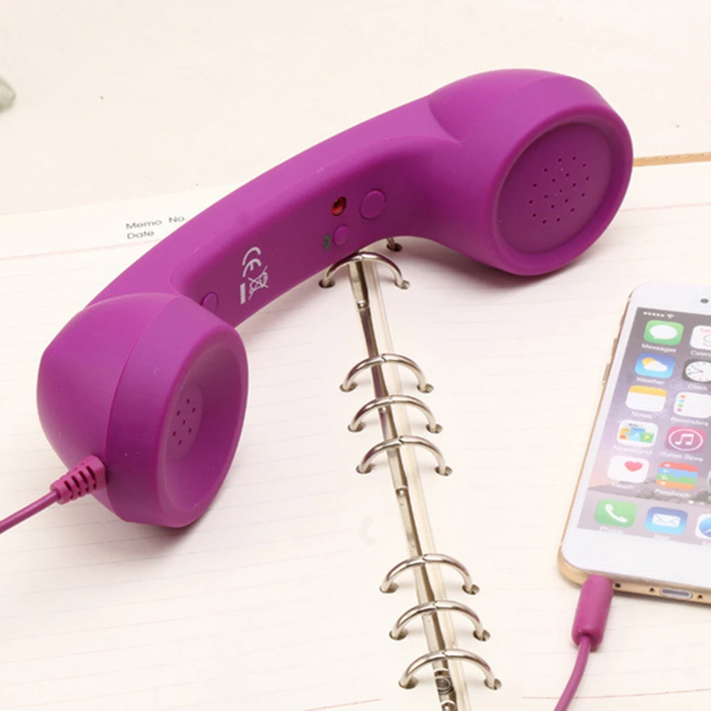 Universal Mobile Phone External Handheld Microphone Classic Cellphone Wired Earpiece Receiver Headset For 3.5mm and Type-C Port