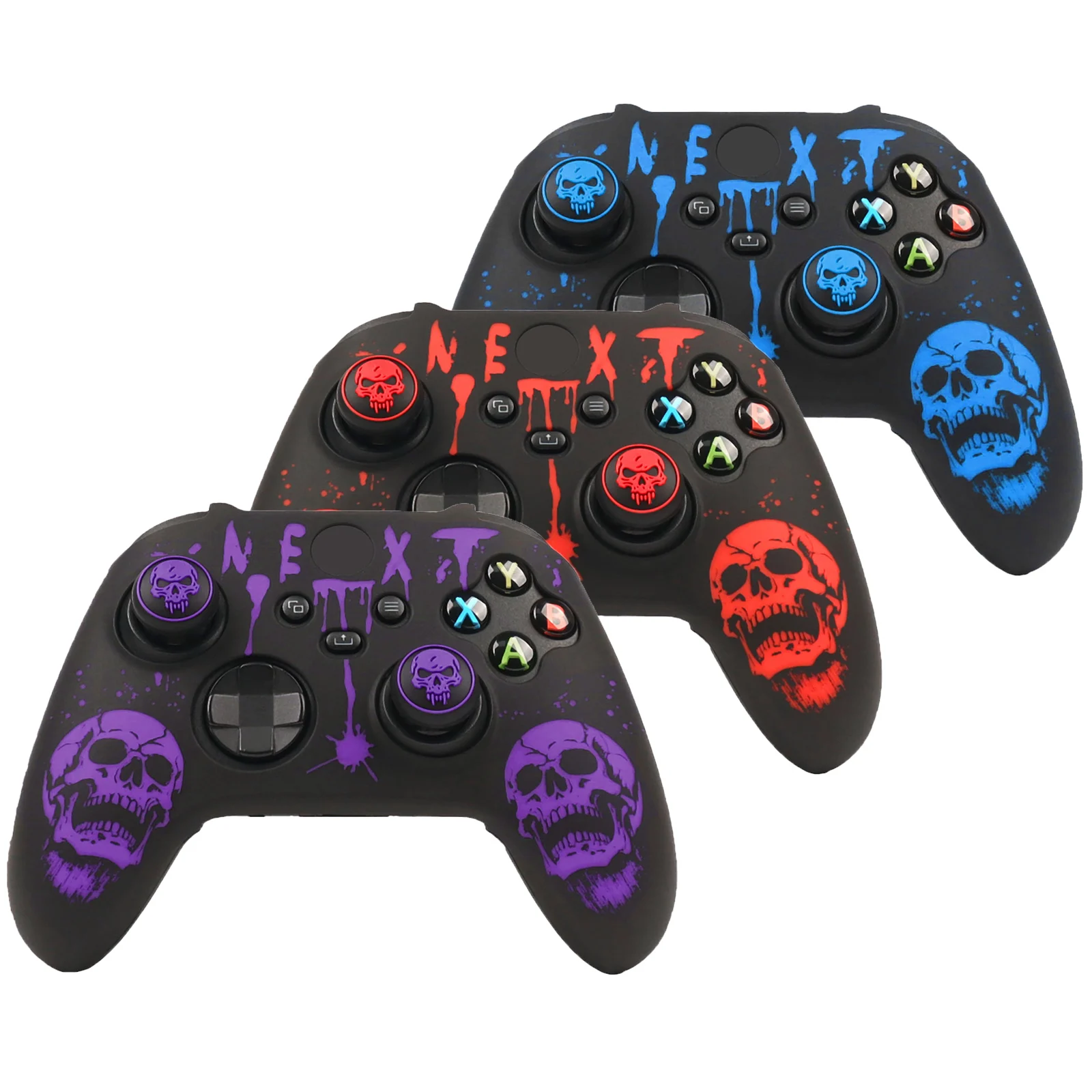 غطاء سيليكون منقوش بالليزر لجهاز Xbox Series X Gamepad مناسب تمامًا لملحقات عصا التحكم Xbox Series S