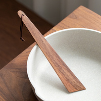 High Temperature Resistance Cooking Spatula No Stick Teak Wood Ladle Spoon Shovel Oil Resistivity for Camping BBQ for Outdoor