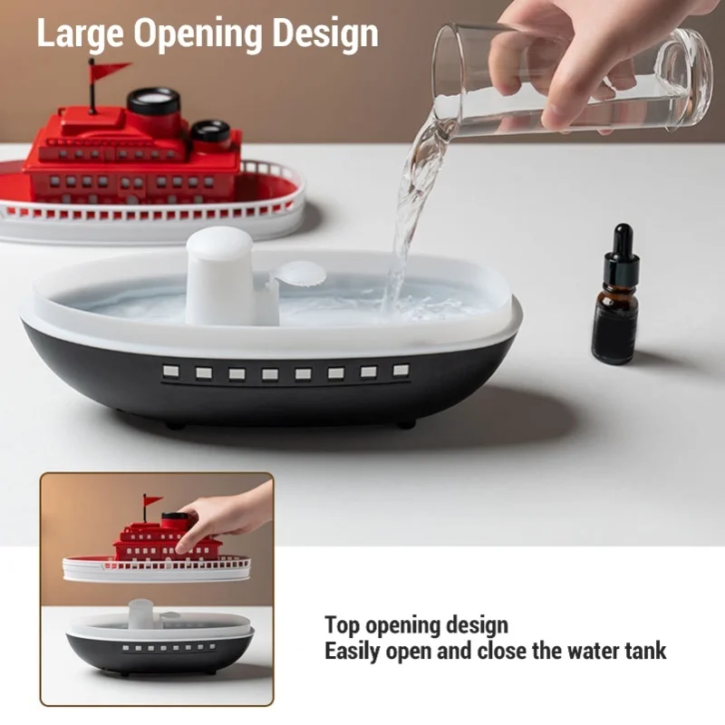 Ship Essential Oil Diffuser 300ML Desktop USB Sprayer Aromatherapy Air Humidifier 7Colorful Lights 4H Timing