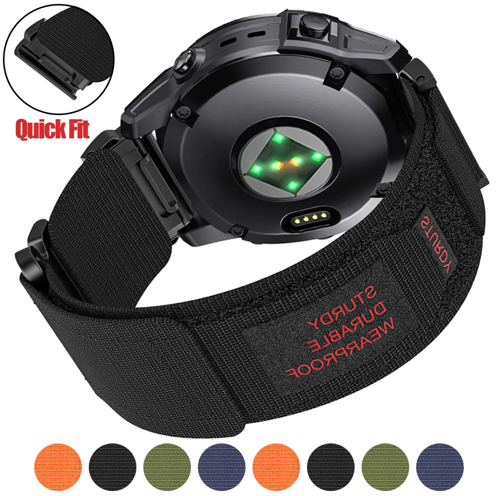 QuickFit 22mm 26mm Watch Band Strap for Garmin Fenix E 8 Pro 7 7X 6 6X 5X, Epix 2 Pro,Instinct 3 2x, Forerunner 970 965 955 Belt