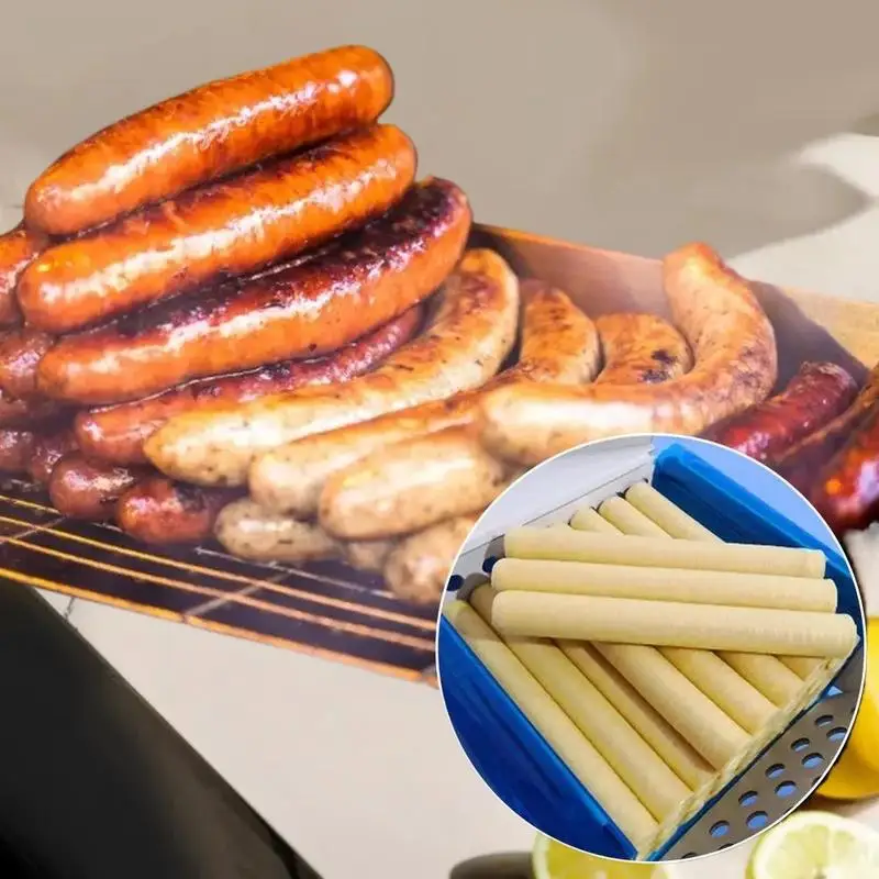 5 Meters/Root Sausage Casing Roast Easy To Peel Dried Sausage Packing Casing Sausage Collagen Casings Kitchen Cooking Tools