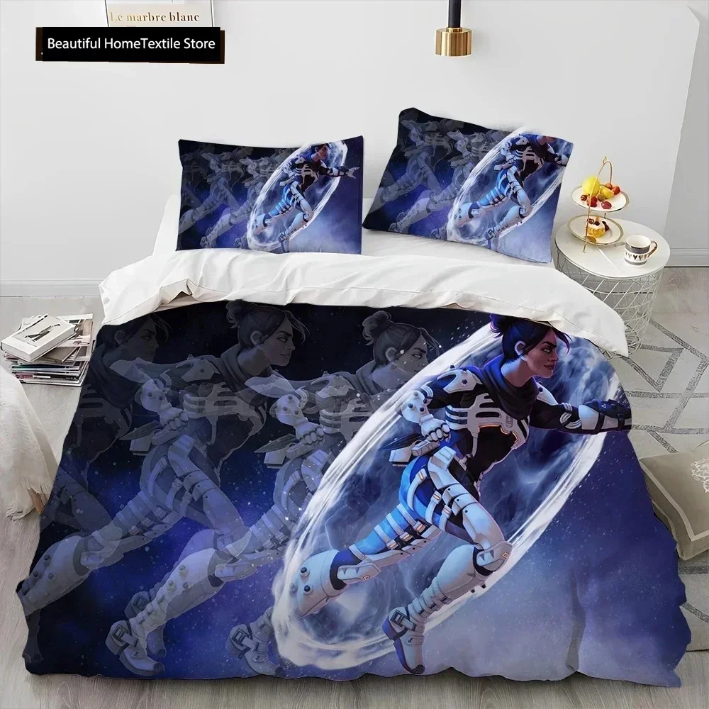 

Luxury New 3D Print A-Apex Legends Game Gamer Cartoon Bedding Set,Duvet Cover Bed Set Quilt Cover Pillowcase Queen Bedding Set
