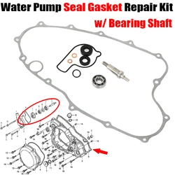 Water Pump Seal Gasket Repair Kit W/ Bearing Shaft For Honda CRF450R CRF 2002-2008 90447-KE1-000 91256-383-721