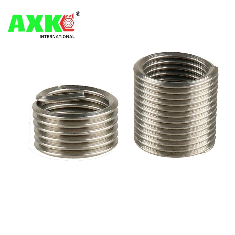 AXK 20pcs M12*1.75*1.5D Wire Thread Insert , M12 Screw Bushing , stainless steel Wire Screw Sleeve Thread Repair