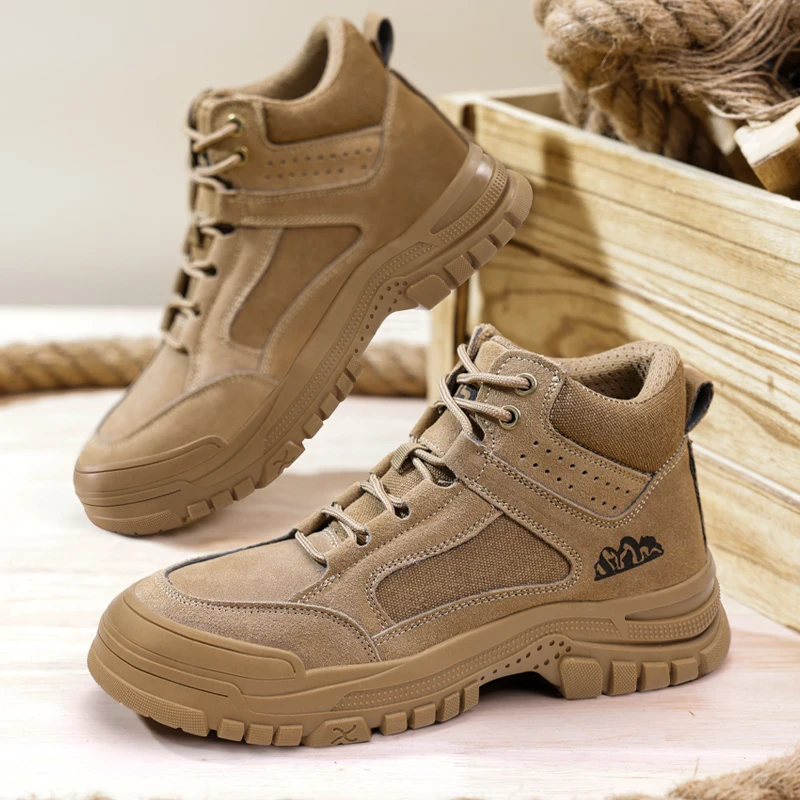 Work Sneakers Steel Toe Shoes Men Safety Shoes Puncture-Proof Work Shoes Boots Indestructible Footwear Security