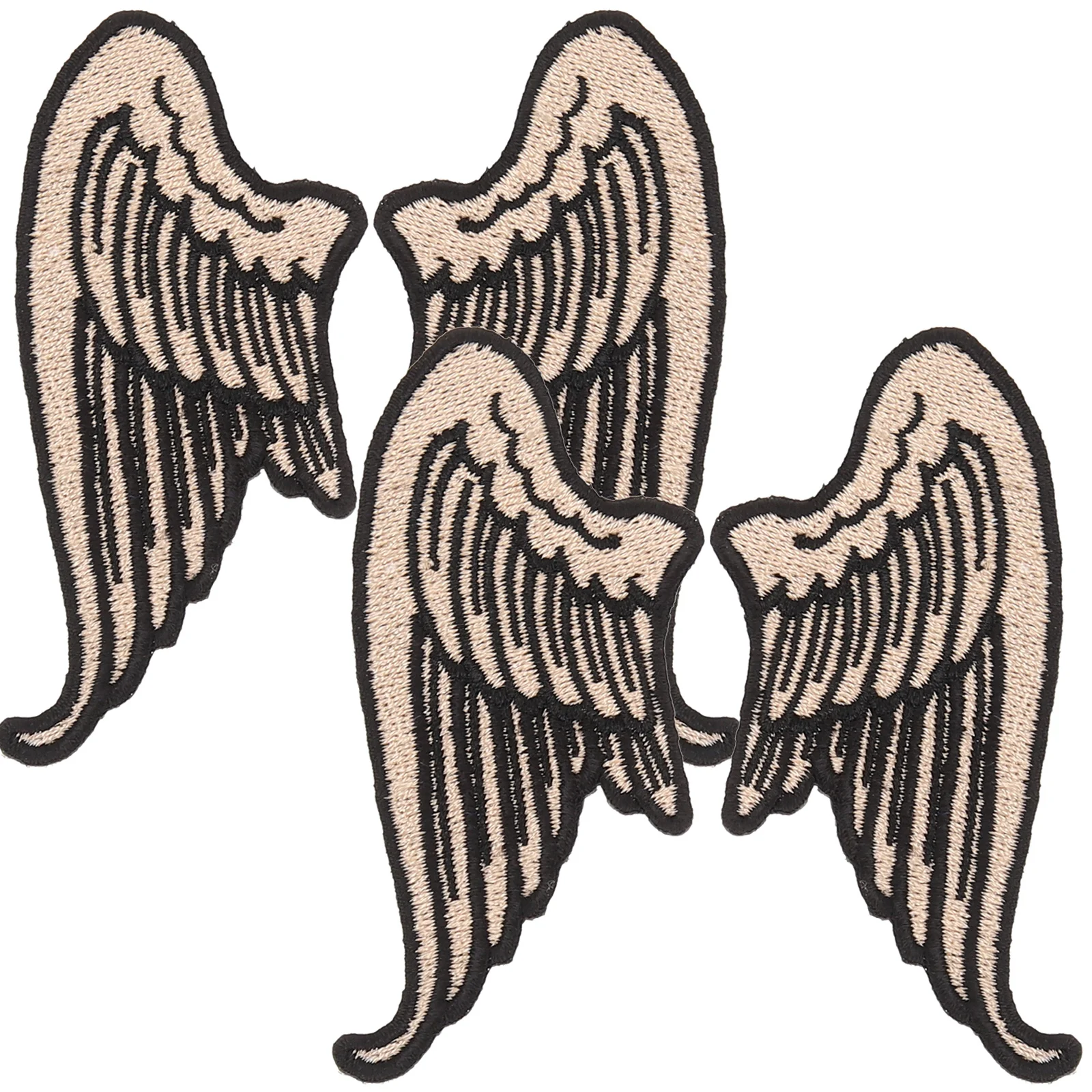 

2Pairs Cartoon Wings Patches Embroidered Wing Applique Patches for Jackets Backpacks Hats Clothes Sewing Patch Fabric Applique