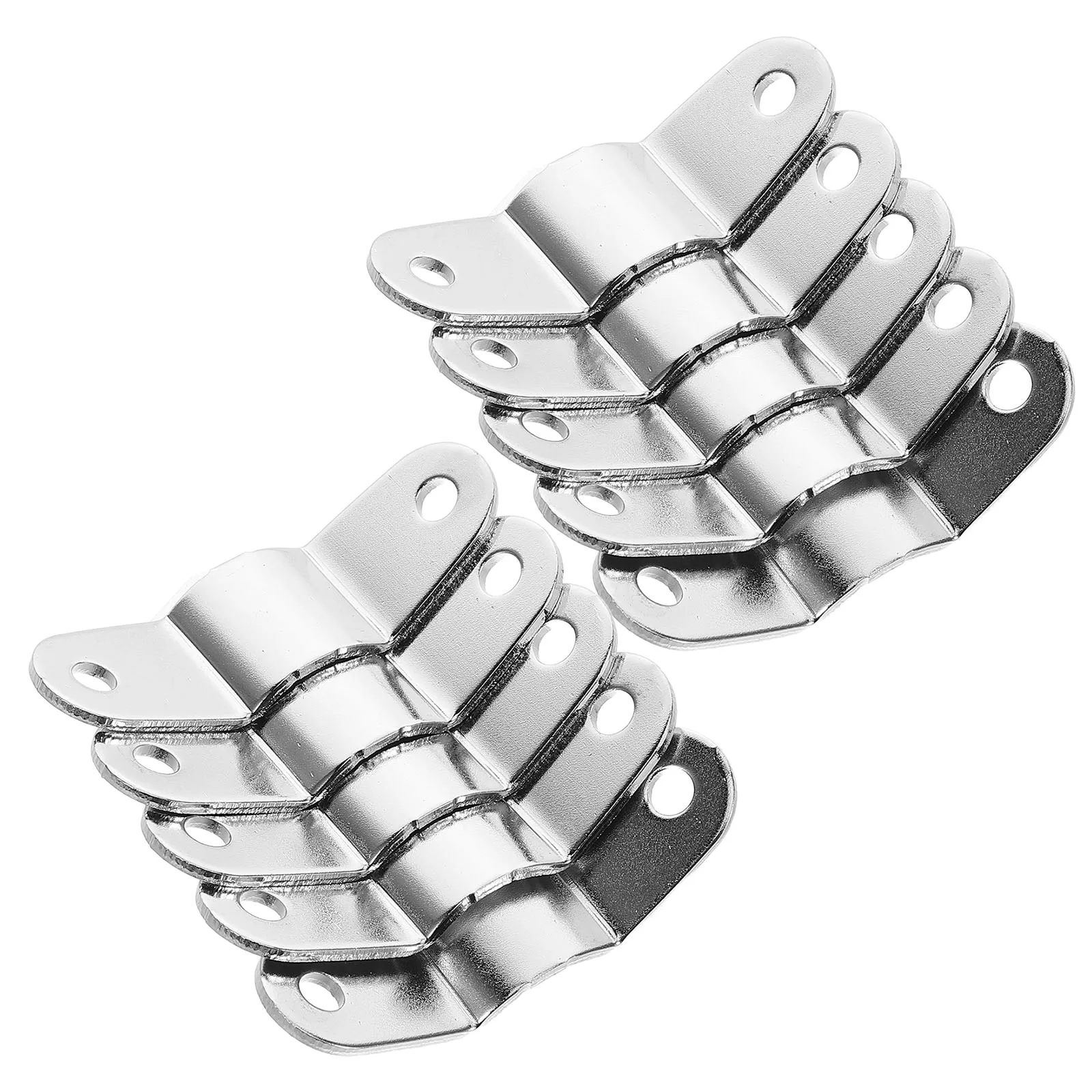

10 Pcs Drum Kit Accessories Leg Installation Base Stand Connecting Piece Silver Iron