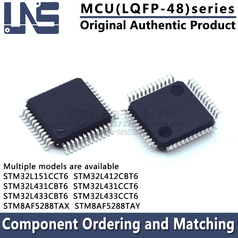 

1 шт. STM32L151CCT6 STM32L412CBT6 STM32L431CBT6 STM32L431CCT6 STM32L433CBT6 STM32L433CCT6 STM8AF5288TAX STM8AF5288TAY LQFP-48 MCU