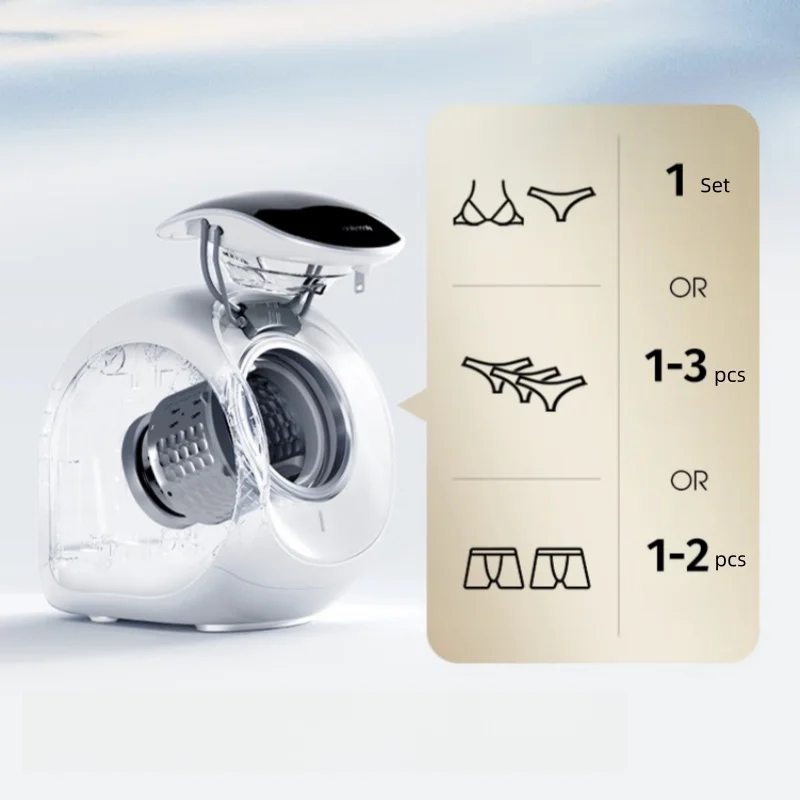 غسالة ملابس داخلية أوتوماتيكية ، غسالة ملابس داخلية صغيرة للمنزل ، تحميل أمامي ، الكل في 1 ، صانعة V