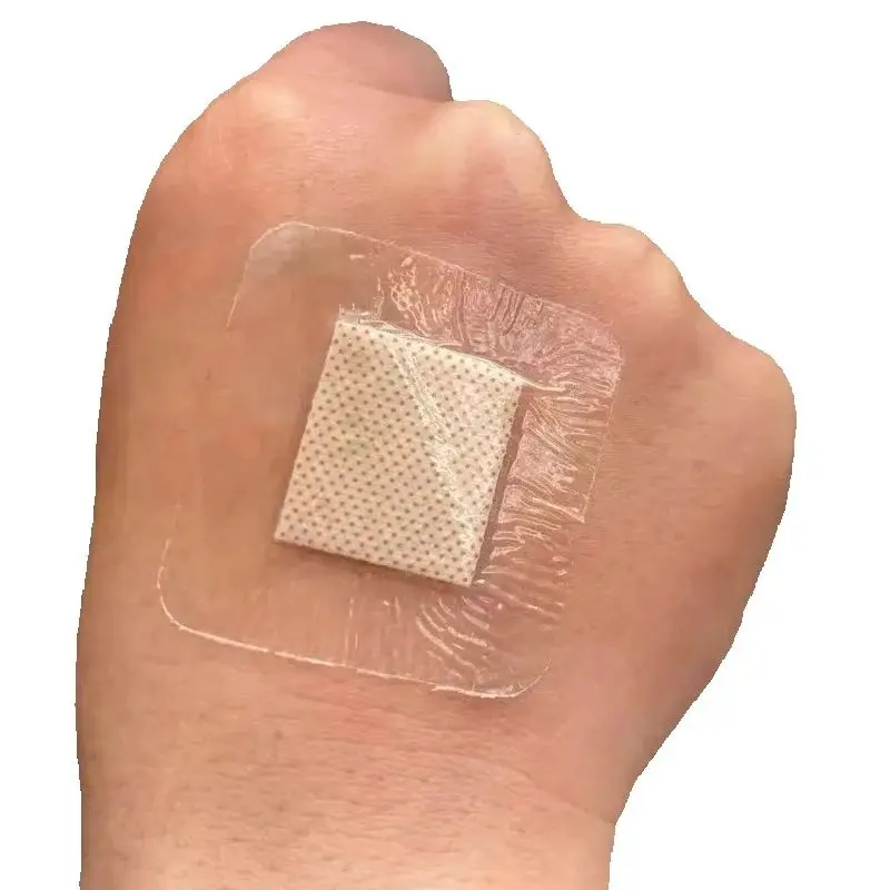 100 unids/set tirita impermeable forma cuadrada yesos vendaje para heridas parche para primeros auxilios vendajes adhesivos transparentes