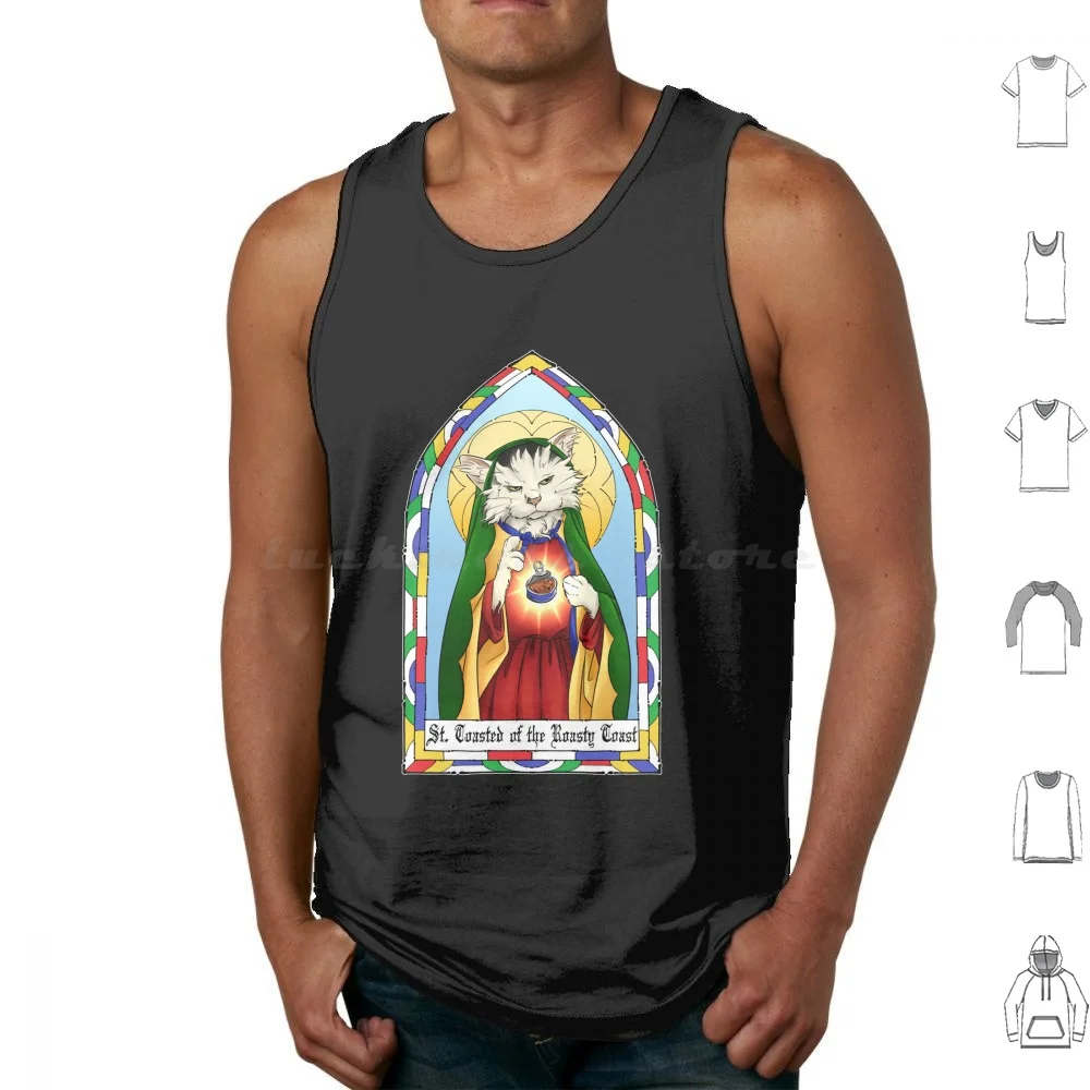 

Классические майки Saint Toasted с принтом из хлопка Saint Toasted