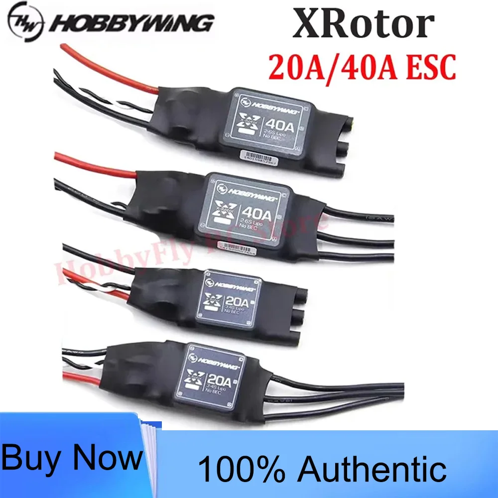 Hobbywing XRotor 20A 40A Brushless ESC 2-6S No BEC High Refresh XRotor Speed Controller For RC FPV Airplane UAV Drone Quadcopter