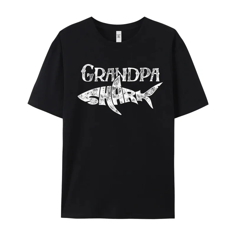 Grandpa Shark T Shirt Family Normal Labor Day 100% Cotton O Neck Men Tees Lose Tops T Shirt Newest Short Sleeve T Shirt