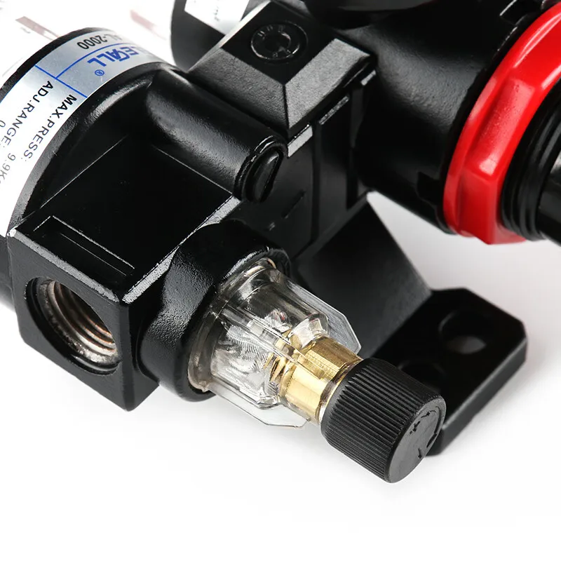 Der Öl- und Wasserabscheider-Luftfilter AL2000+AFR2000G1/4 AFC2000 wird zur Reduzierung des Druckventilreglers verwendet