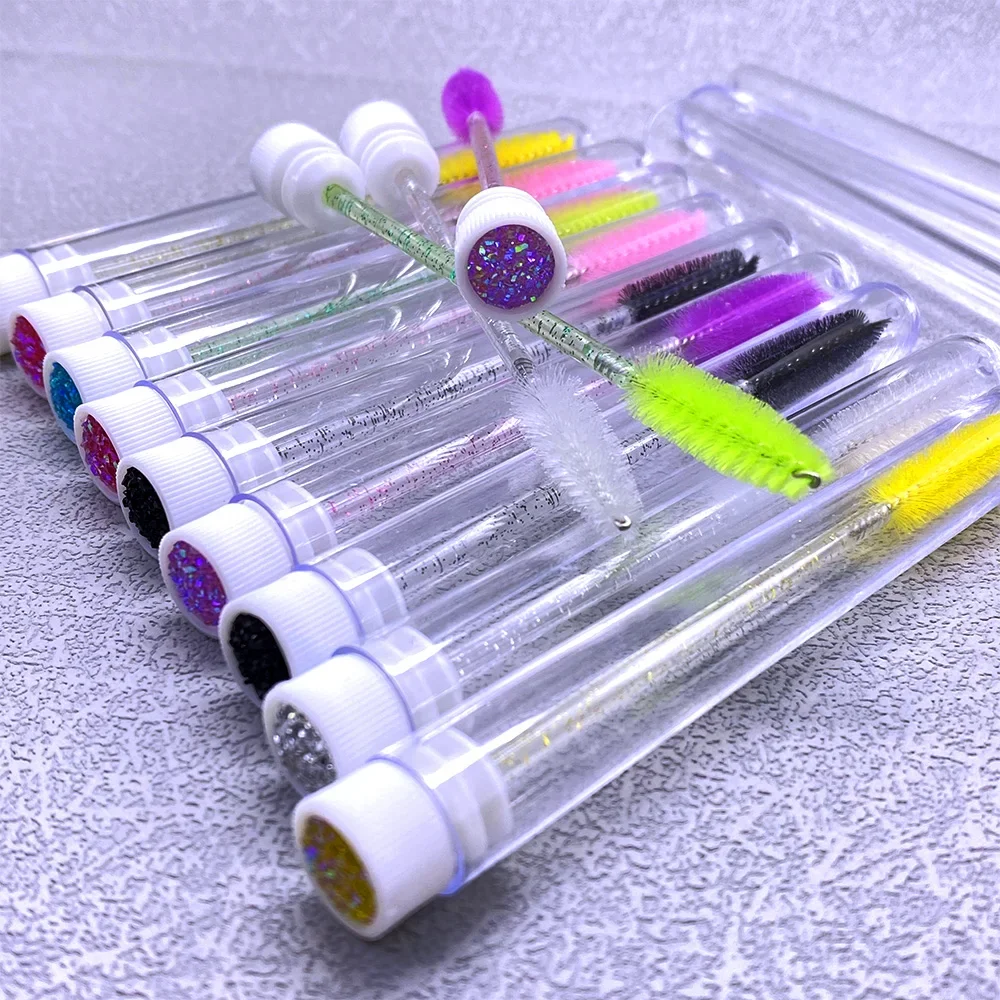 30 قطعة أنابيب فرشاة الرموش كريستال لاش عصي الماسكارا الحاجب مشط Spoolies الحاويات جلدة فرش تطبيق أدوات ماكياج #1