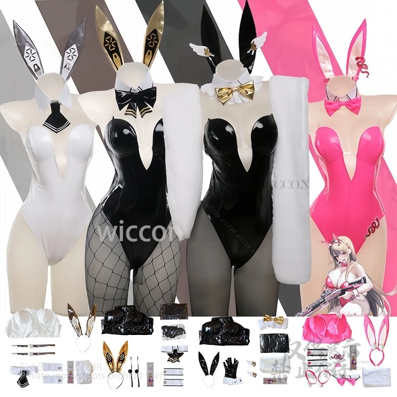 

Game NIKKE The Goddess Of Victory Bunny Cute Girl Blanc Noir Cosplay Fantasia Costume Sexy Suit Women Disguise Party Halloween