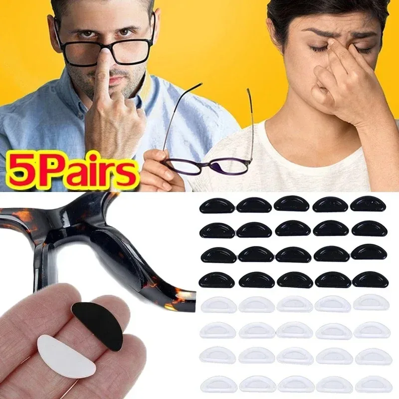 Clear Non-Slip Glasses Nose Pads Invisible Silicone Self Adhesive Nose Pads Glasses Nose Holder Sticker Pad Eyewear Accessories image 3