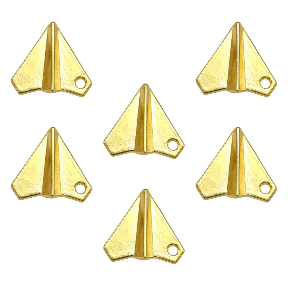 

50 Pcs Alloy Airplane Pendant DIY Charms Jewelry Making Pendants Ancient Silver