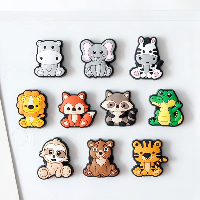 Creative Cartoon PVC Fridge Magnets Cute Animals Magnetic Toys Toddler Souvenir Refrigerator Magnet Home Decor Magnetic Stickers