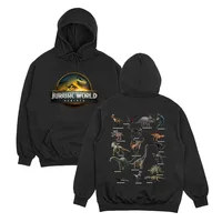 Sudaderas con capucha para hombre, sudadera con Logo de renacimiento de Jurassics World, sudadera de dinosaurios Unisex para mujer/hombre, jerséis de lana de manga larga, ropa informal suelta