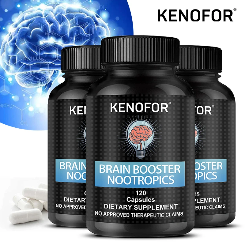 Brain Function Supplements – Helps with Focus, Memory, Concentration, Mental Clarity, Energy, Stress and Anxiety Relief