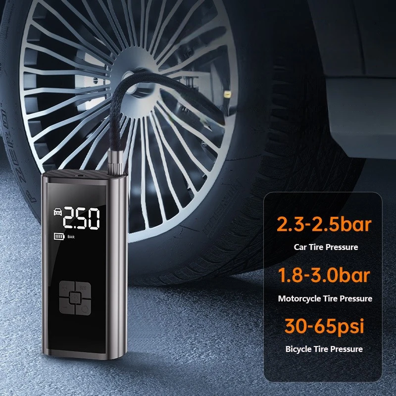 

Car Wireless Air Pump Portable Air Compressor Tire Inflator Pump Air Pump Inflation Pump for Car Motorcycle Bicycle Ball