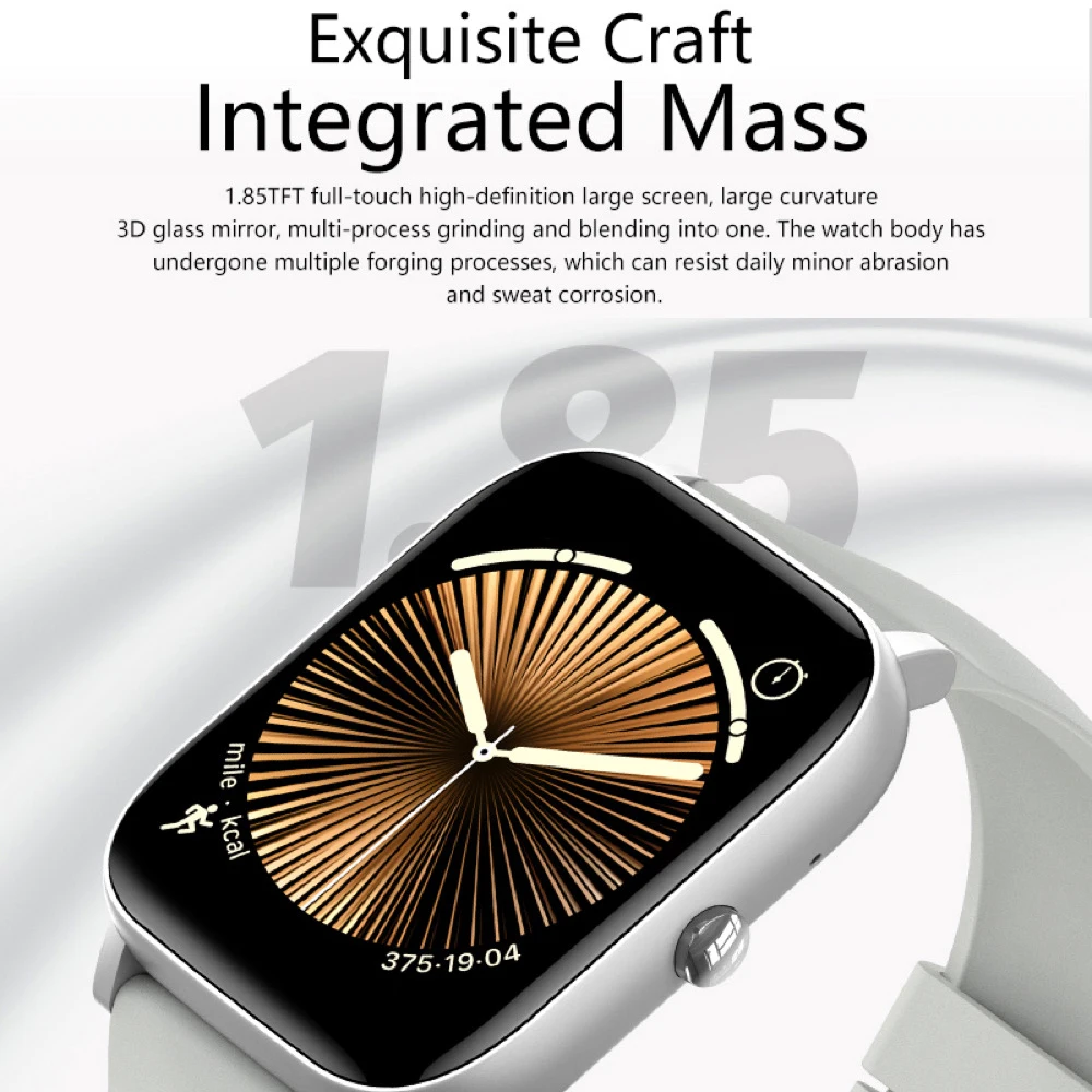 Blue Tooth Call Smartwatch Women Waterproof Smart Watch Men Sleep Health Monitoring Smart Reminder News Push Exercise Recording