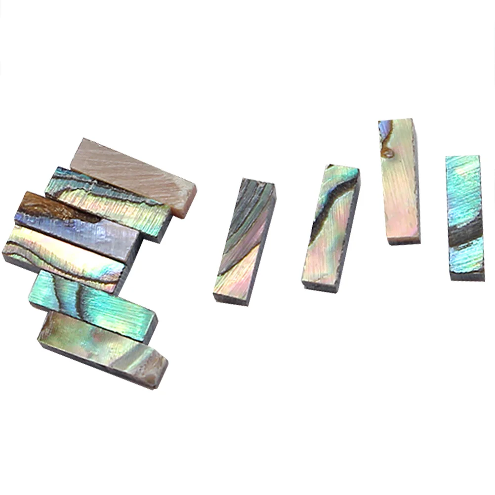 

10pcs Abalone Shell Guitar Binding Inlay Body Strip for Guitar Bass Ukulele Binding Maker (Colorful)