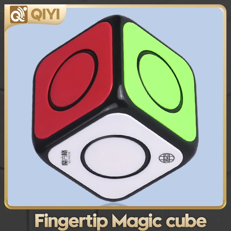 [QiYi 1x1x1 Fingertip Spinner Magic Cube] Professional Black Base Version Toys