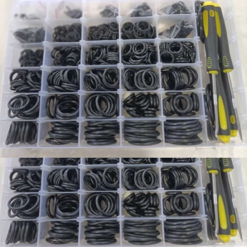 

1540 шт. уплотнительные кольца шайбы метрическая нитриловая резина Oring с 4 отбойниками для автомобильного крана, мойка высокого давления, сантехника, воздуха, газа, ремонта