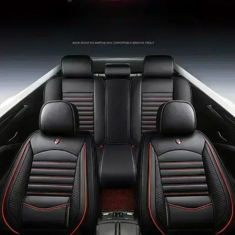 자동차 시트 커버 방수 내마모성 PU 가죽 부드럽고 편안한 앞좌석 및 뒷좌석 풀 커버 시트 커버 혼다용