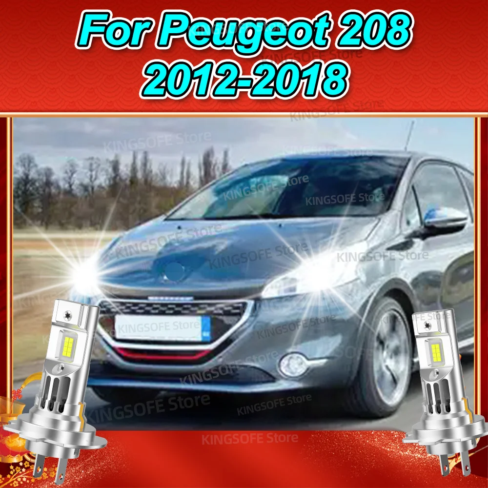 

LED Headlight 50000LM CSP Chips Plug and Play Auto Lamp 6000K With Fan For Peugeot 208 2012 2013 2014 2015 2016 2017 2018