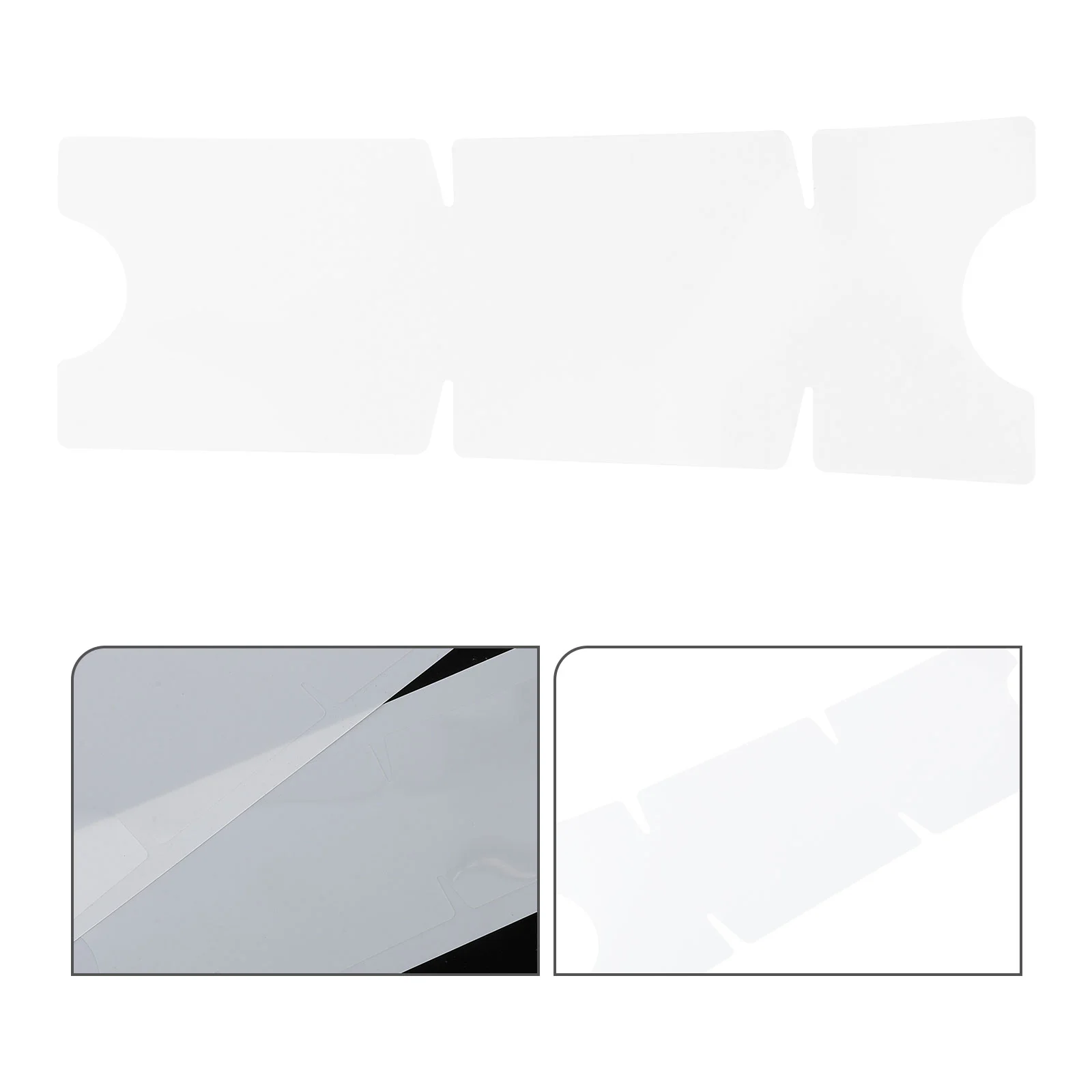 

2 Sheets Transparent Bike Crank Arm Protector Film Universal Invisible Crankset Guard High Durability Impact Resistance Fits
