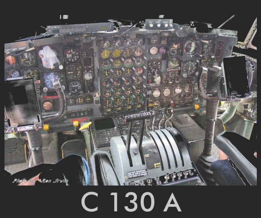 Novel C-130A Hercules Cockpit T Shirt. Short Sleeve 100% Cotton Casual T-shirts Loose Top Size S-3XL