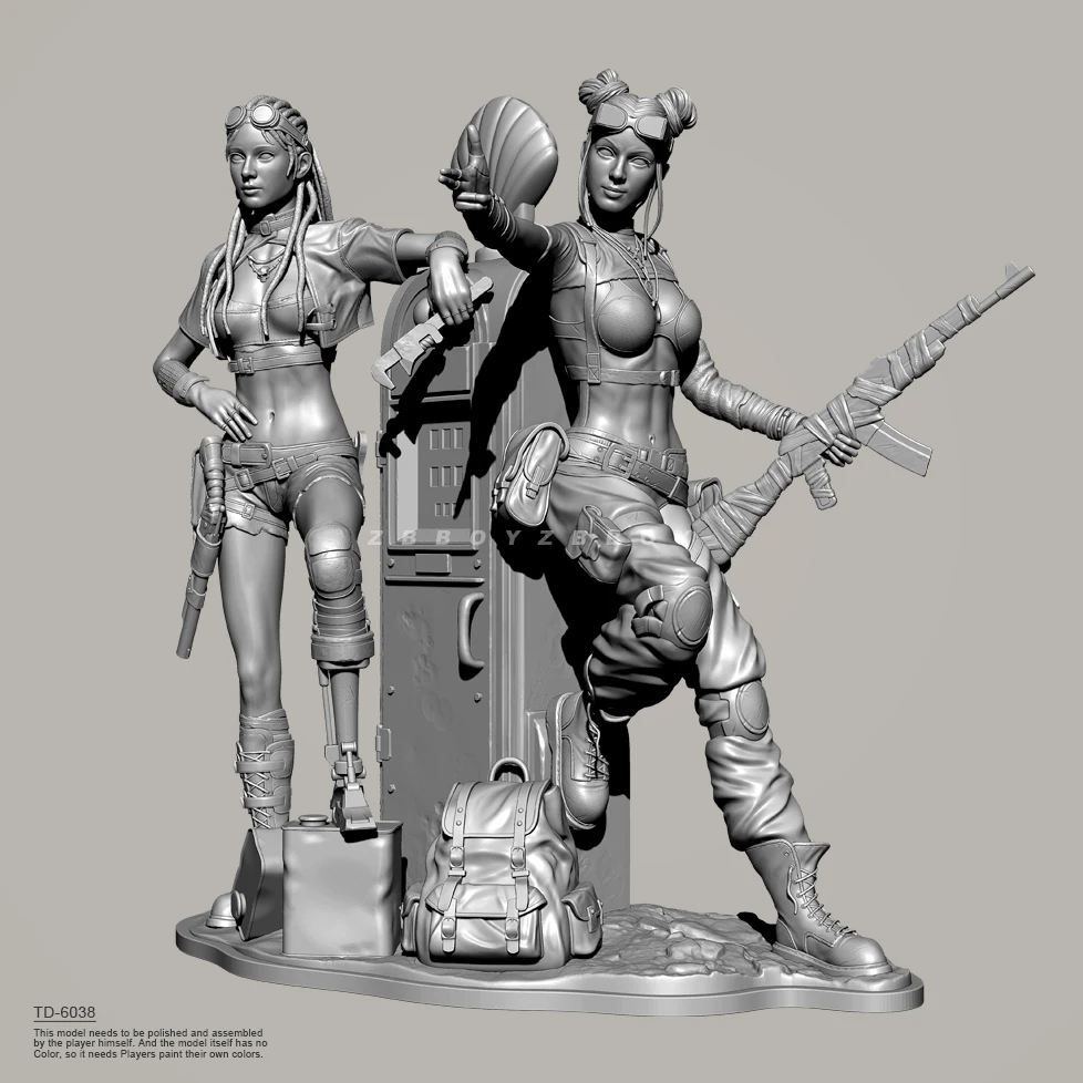 38mm 50mm 75mm Resin model kits figure beauty colorless and self-assembled （3D Printing ） TD-6038/3D