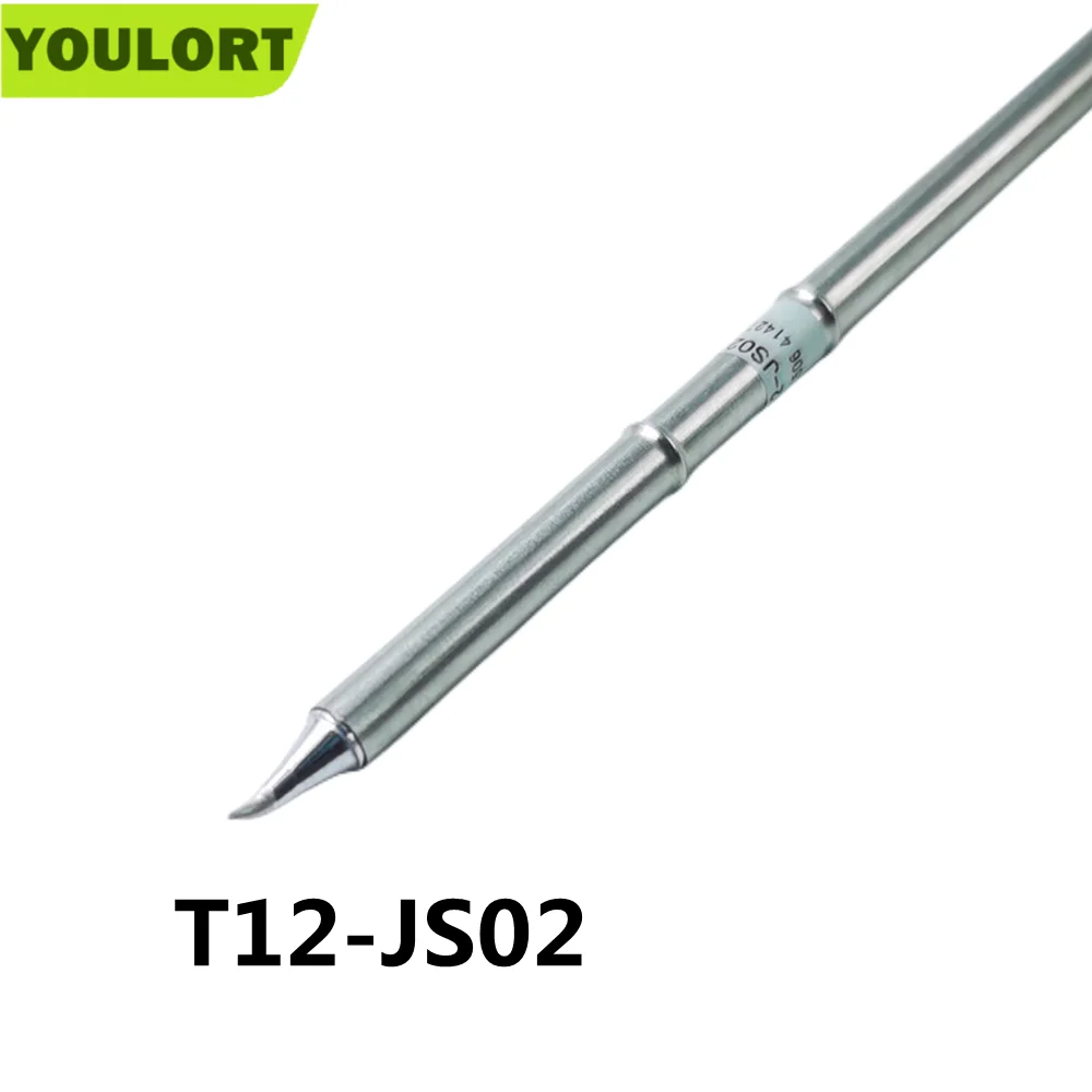 YOULORT T12-JS02 T12 J Series Soldering Iron welding Tips Electronic heads for FX907/9501/951 Handle