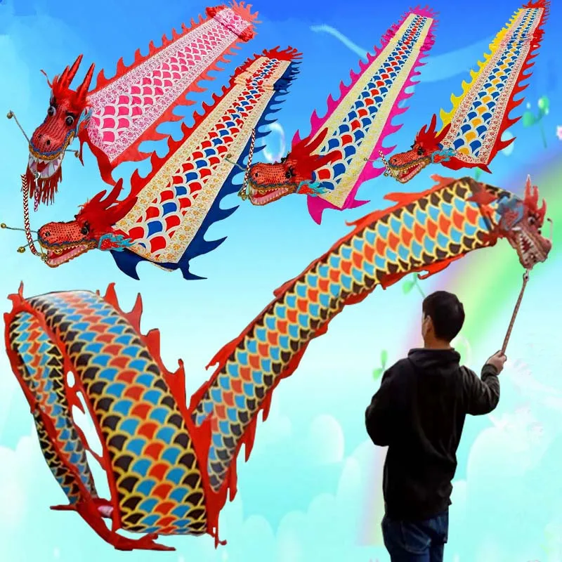 Festival Party Dragon Dance Prop Chinese New Year Toy Traditional Culture Outdoor Fitness Dragons National Stage Performance