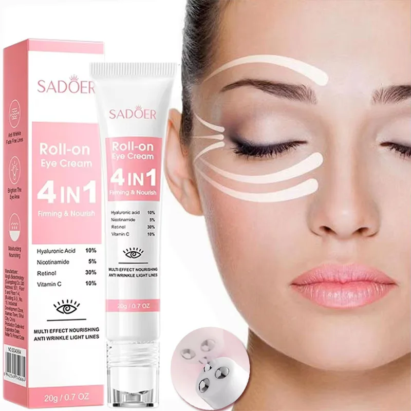 Instant Eye Bag Remove Cream Retinol Anti-Wrinkle Firming Skin Fade Fine Lines Anti Dark Circle Puffiness Brighten Eye SkinCare