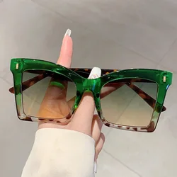Y2K Vintage Luxury Brand Designer Double Color Butterfly Sunglasses Women For Men Sun Glasses Punk Popular Outdoor UV400 Trendy